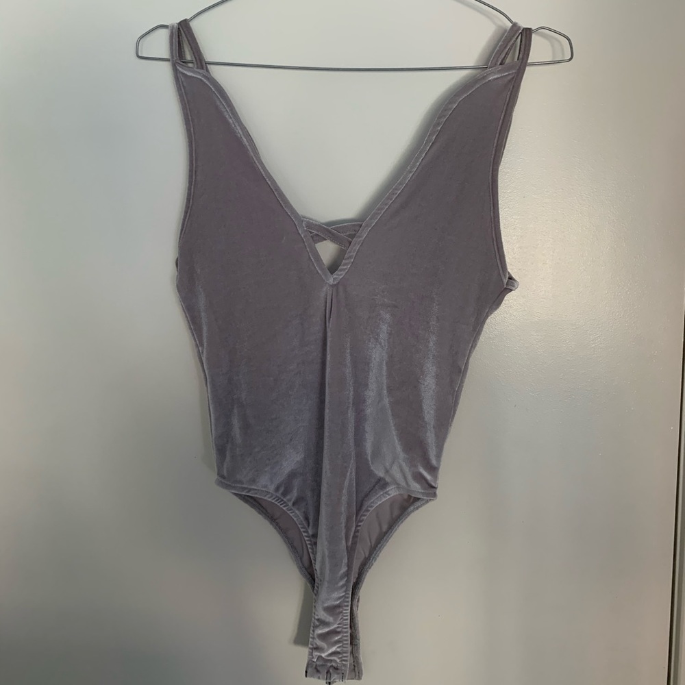 Double agent velvet bodysuit